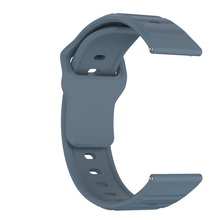 20mm Kalebol Wave Pattern Studded Buckle Silicone Watch Band(Navy Blue) - free shipping - PMc TechLife - Order now!