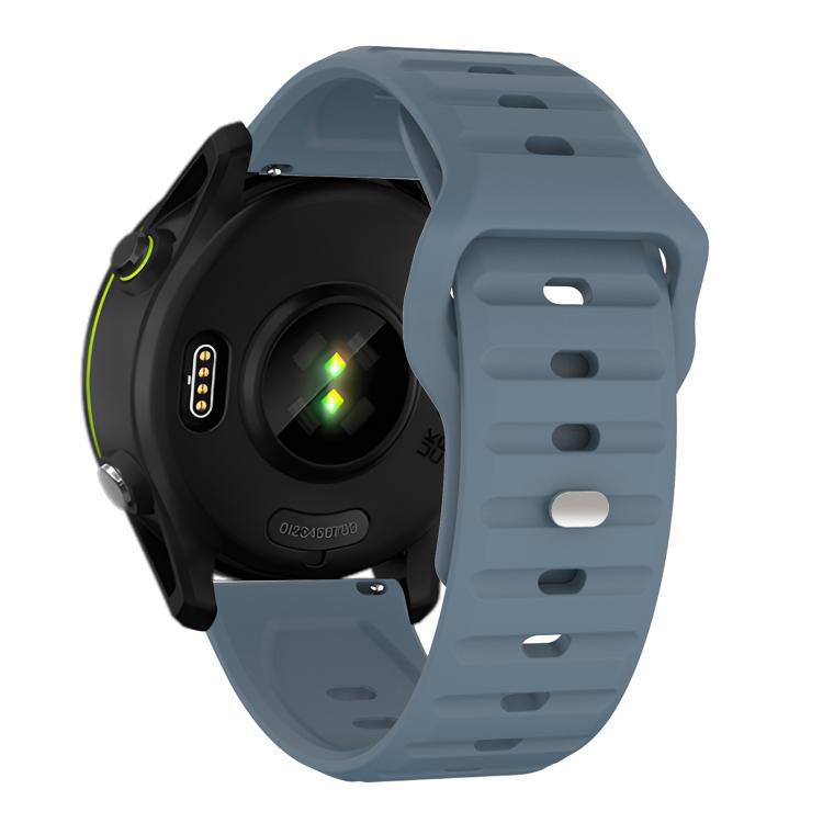 22mm Kalebol Wave Pattern Studded Buckle Silicone Watch Band(Navy Blue) - 22mm Bands by Kalebol | Online Shopping South Africa | PMc TechLife | Buy Now Pay Later Mobicred