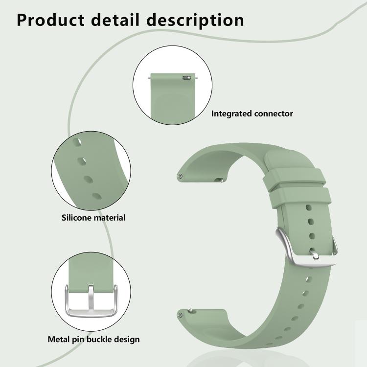 22mm Kalebol Round Tail Silicone Watch Band(Wine Red) - free shipping - PMc TechLife - Order now!