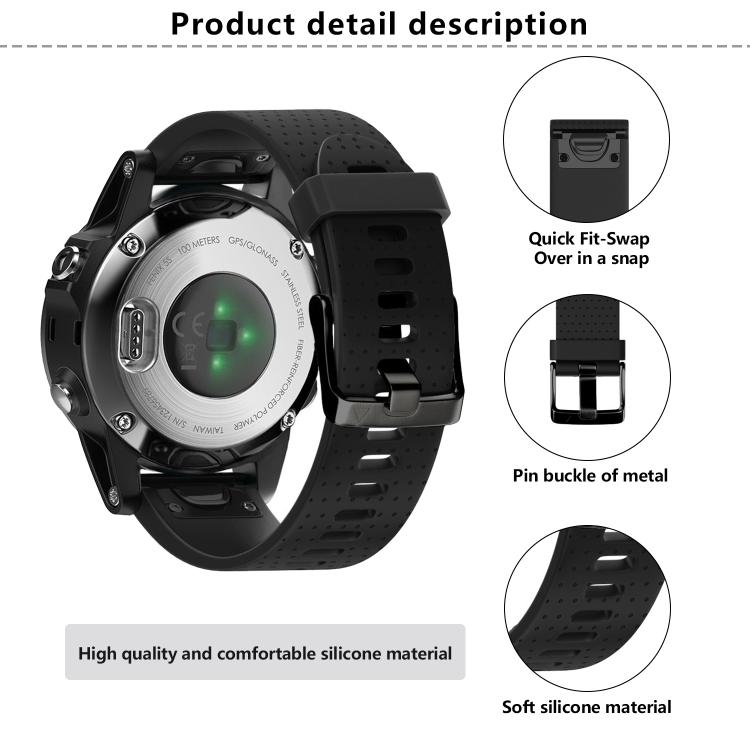For Garmin QuickFit 20mm Kalebol Dot Texture Silicone Watch Band(White) - Watch Bands by Kalebol | Online Shopping South Africa | PMc TechLife | Buy Now Pay Later Mobicred