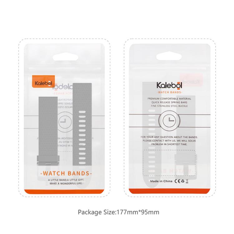 For Garmin QuickFit 20mm Kalebol Dot Texture Silicone Watch Band(White) - Watch Bands by Kalebol | Online Shopping South Africa | PMc TechLife | Buy Now Pay Later Mobicred