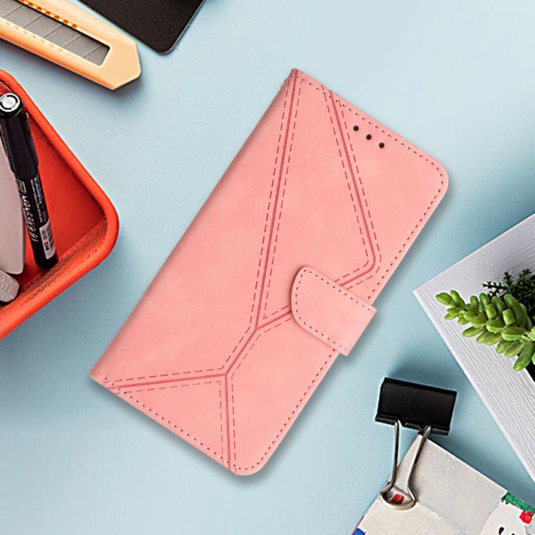 For Tecno Pova 7 4G Stitching Embossed Leather Phone Case(Pink) - free shipping - PMC TechLife - Order now!