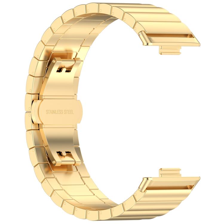 For Huawei Watch Fit3 Kalebol Solid Stainless Steel Strap(Gold) - free shipping - PMC TechLife - Order now!