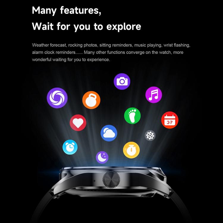 D9 1.46 inch 2 in 1 Bluetooth Earphone Smart Watch, Support Bluetooth Call / NFC / Heart Rate(Silver) - free shipping - PMC TechLife - Order now!