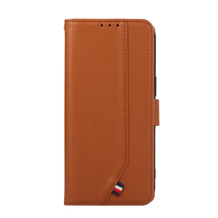 For iPhone 17 Pro Max ABEEL Delicate Texture Splicing RFID Leather Phone Case(Brown) - free shipping - PMc TechLife - Order now!