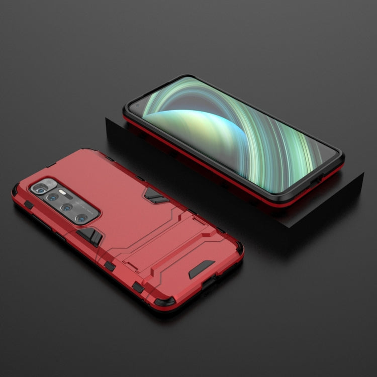 For Xiaomi Mi 10 Ultra PC + TPU Shockproof Protective Case with Invisible Holder(Red) - Xiaomi Cases by PMC TechLife | Online Shopping South Africa | PMC TechLife
