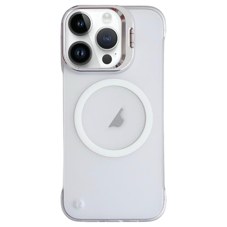 For iPhone 15 Pro Ultra-thin Transparent MagSafe Magnetic Frameless Lens Holder Phone Case - free shipping - PMC TechLife - Order now!