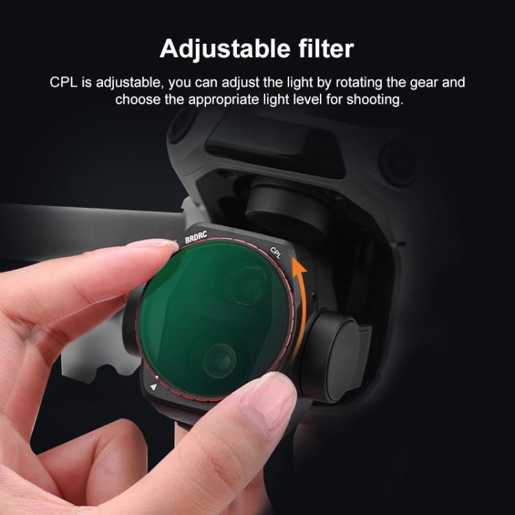 For DJI Air 3S BRDRC Camera Lens Filter, Filter:ND16 - free shipping - PMC TechLife - Order now!