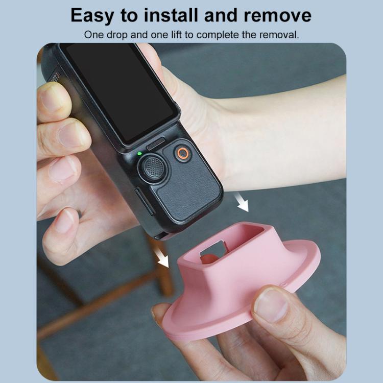 For DJI OSMO Pocket 3 BRDRC Silicone Desktop Base Bracket(Red) - free shipping - PMC TechLife - Order now!