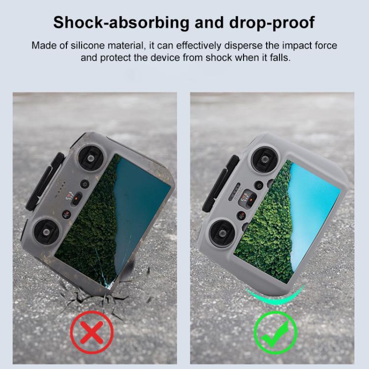 For DJI RC 2 BRDRC Remote Control Shockproof Anti-scratch Silicone Case(Black) - free shipping - PMC TechLife - Order now!