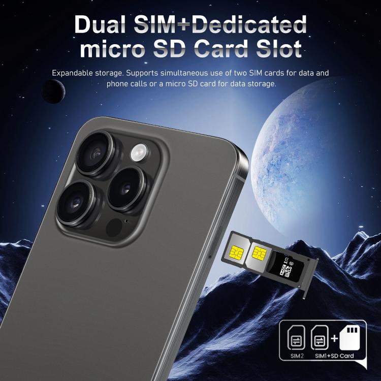 I16 Pro Max / VD1, 3GB+32GB, 6.8 inch Android 10 MTK6753 Octa Core, Network: 4G, Dual SIM, Plug:UK Plug(Grey) - free shipping - PMc TechLife - Order now!