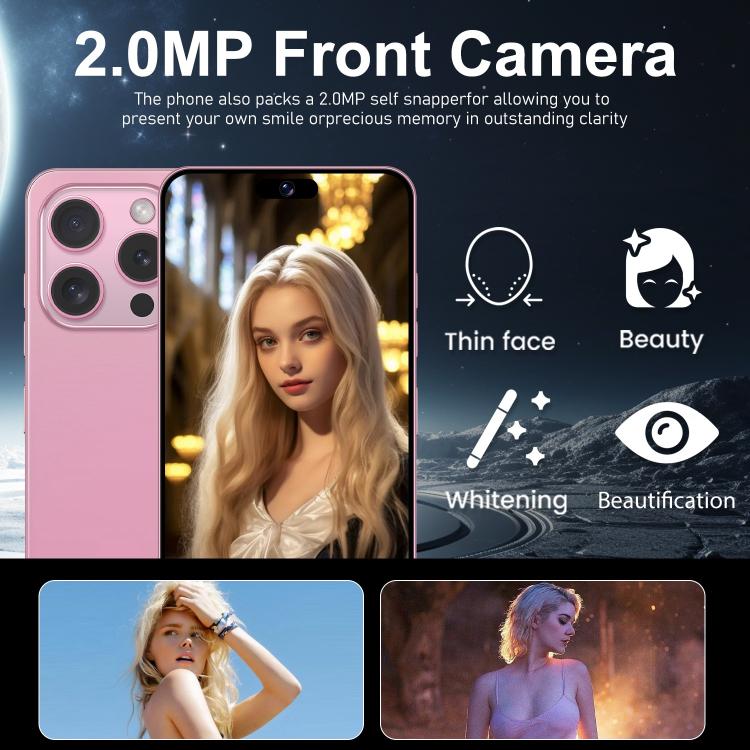 I16 Pro Max / VD1, 3GB+32GB, 6.8 inch Android 10 MTK6753 Octa Core, Network: 4G, Dual SIM, Plug:EU Plug(Purple) - free shipping - PMc TechLife - Order now!