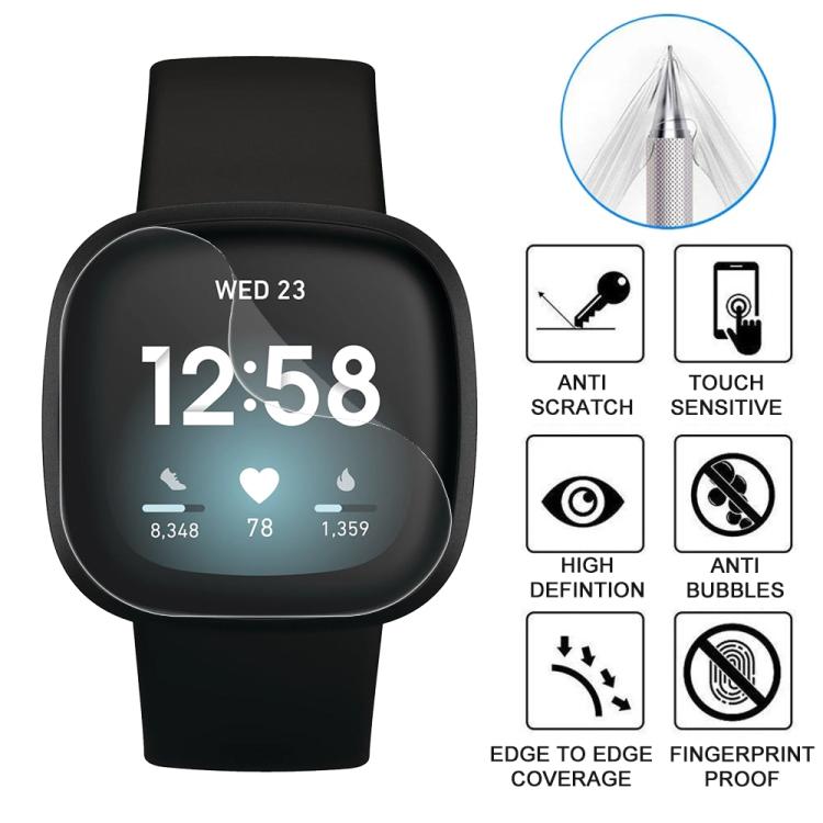 For Fitbit Versa 3 5pcs xDfind Soft Hydrogel Film Full Cover Front Protector - free shipping - PMc TechLife - Order now!