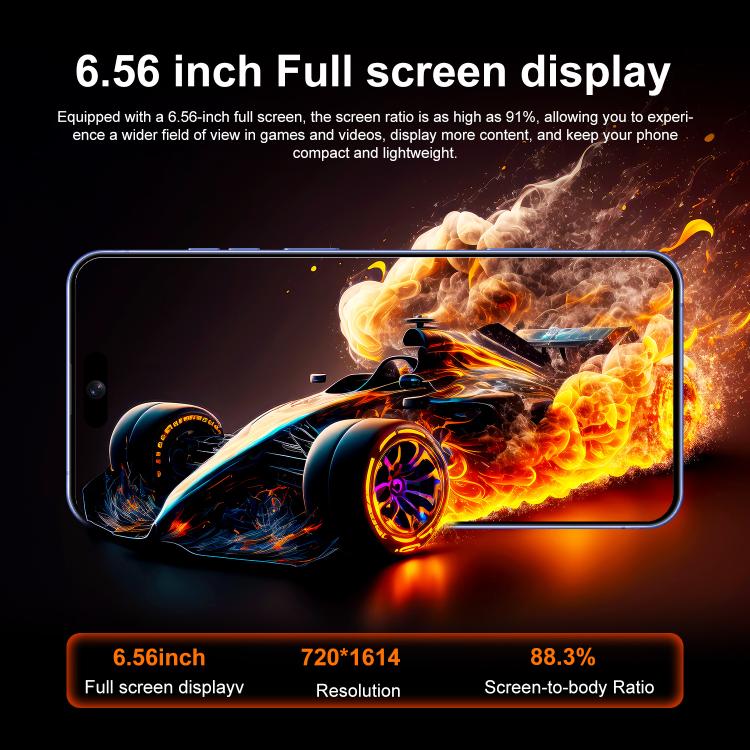 I16 Plus / RAi5, 3GB+64GB, 6.56 inch Android 10 MTK6739 Quad Core, Network: 4G, Dual SIM, Plug:US Plug(White) - free shipping - PMc TechLife - Order now!