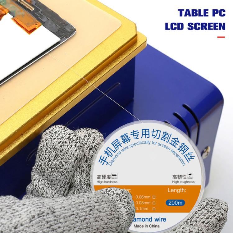 200m Screen Separation Specifically Diamond Cutting Wire, Diameter:0.03mm - free shipping - PMC TechLife - Order now!