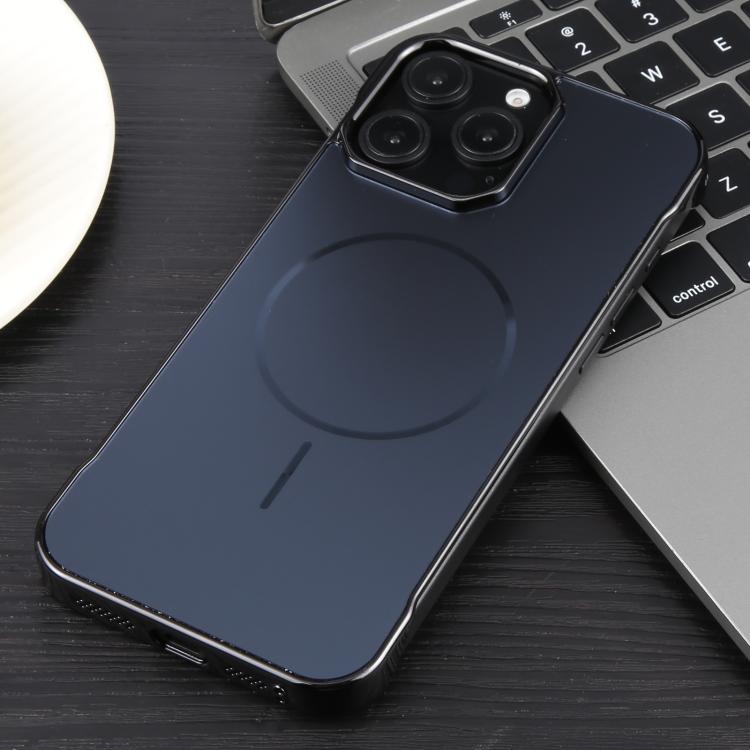 For iPhone 13 Pro Electroplating Frameless Frosted Anti-Glare PC MagSafe Phone Case(Black) - free shipping - PMC TechLife - Order now!