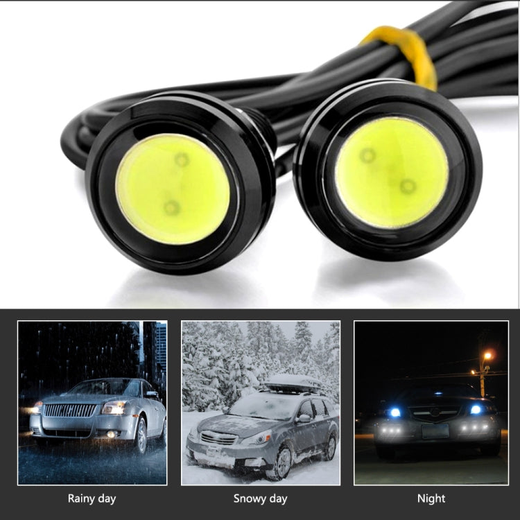 10 PCS 23mm 1.5W DC9-80V Motorcycle Eagle Eye Light Double Lens(White Light) - Eagle Eye Lights by PMC TechLife | Online Shopping South Africa | PMC TechLife | Buy Now Pay Later Mobicred