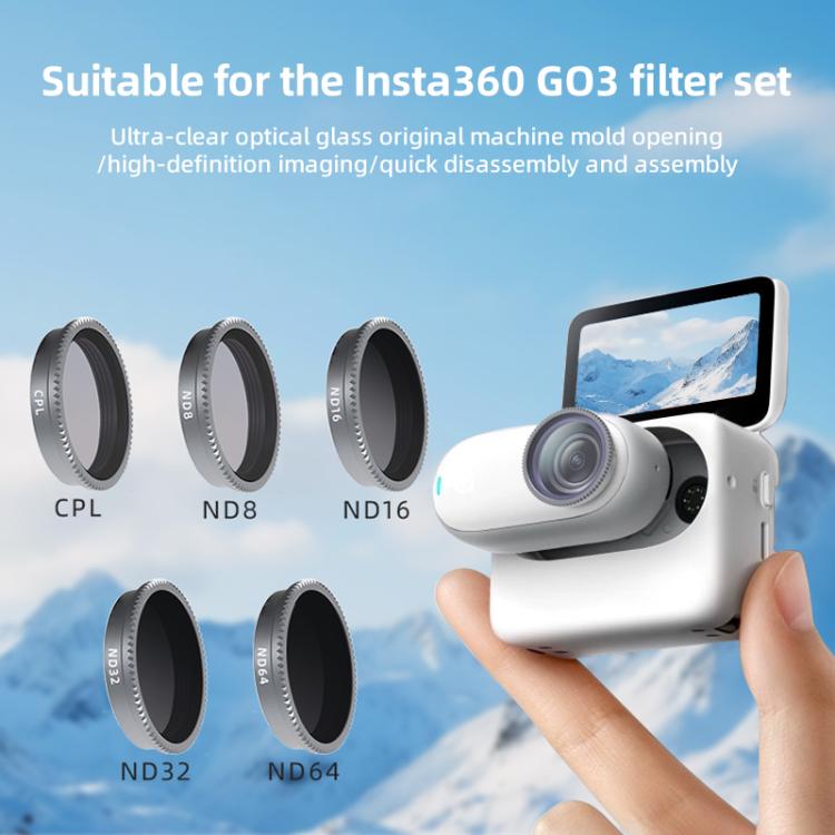 For Insta360 GO 3 Camera Lens Filter, Filter:ND32 - free shipping - PMC TechLife - Order now!