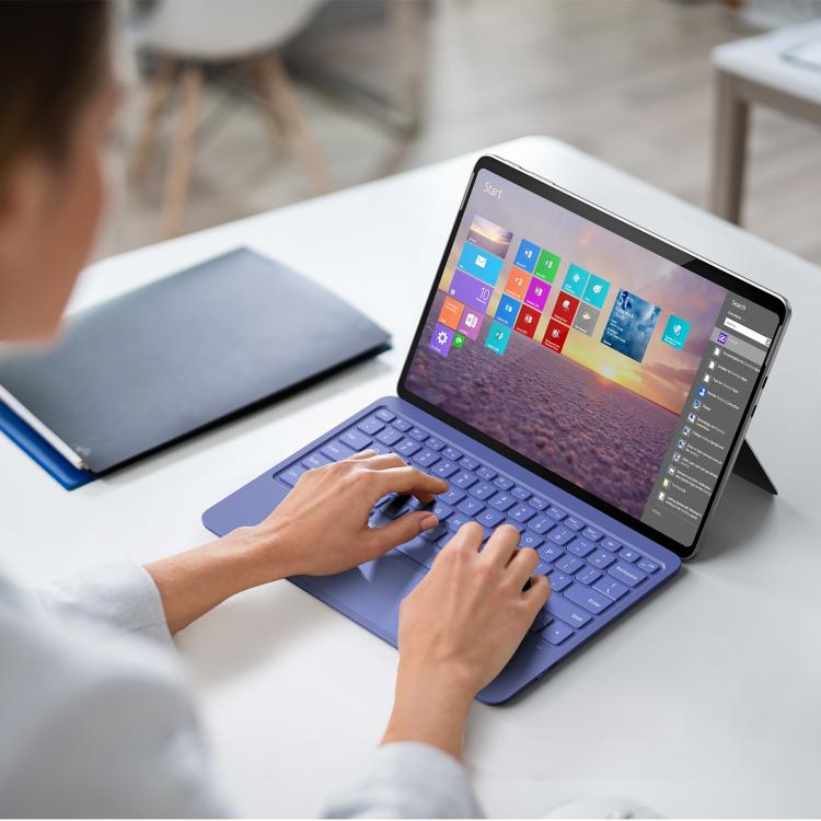 For MicroSoft Surface Pro 12 Backlight Tablet Bluetooth Keyboard with Touch Pad(Grey) - free shipping - PMC TechLife - Order now!