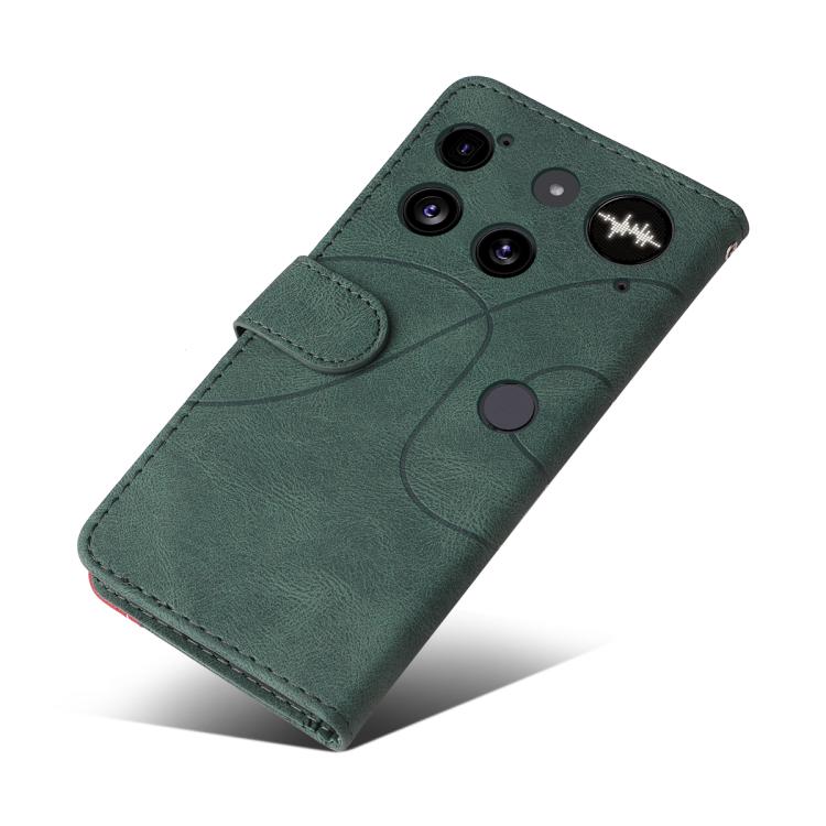 For Nothing Phone 3 Dual-color Splicing Flip Leather Phone Case(Green) - free shipping - PMC TechLife - Order now!