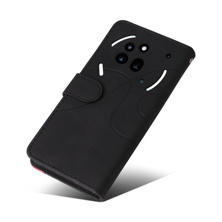 For Nothing Phone 3A Pro Dual-color Splicing Flip Leather Phone Case(Black) - free shipping - PMC TechLife - Order now!