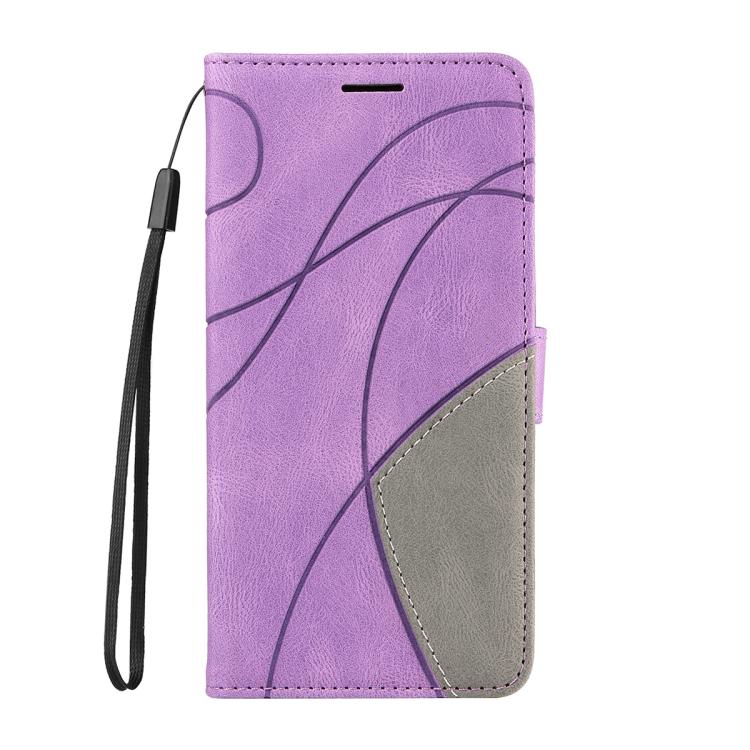 For Nothing Phone 3A Pro Dual-color Splicing Flip Leather Phone Case(Purple) - free shipping - PMC TechLife - Order now!