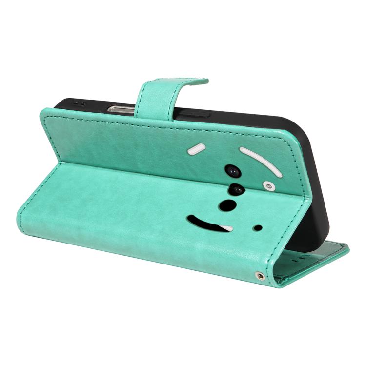 For Nothing Phone 3A Cat and Bee Embossed Flip Leather Phone Case(Green) - free shipping - PMC TechLife - Order now!
