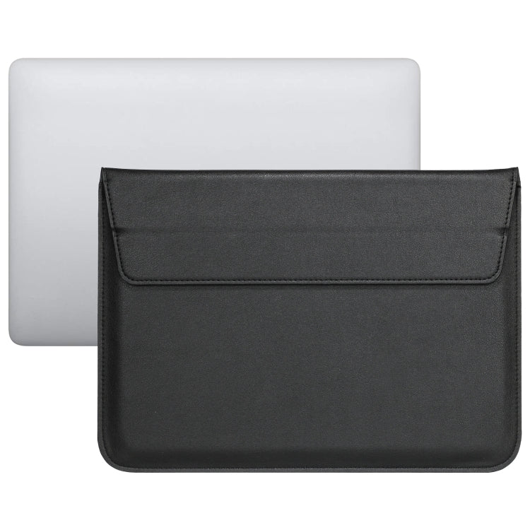 PU Leather Ultra-thin Envelope Bag Laptop Bag for MacBook Air / Pro 11 inch, with Stand Function(Black) - Protective Bags by PMC Jewellery | Online Shopping South Africa | PMC Jewellery | Buy Now Pay Later Mobicred