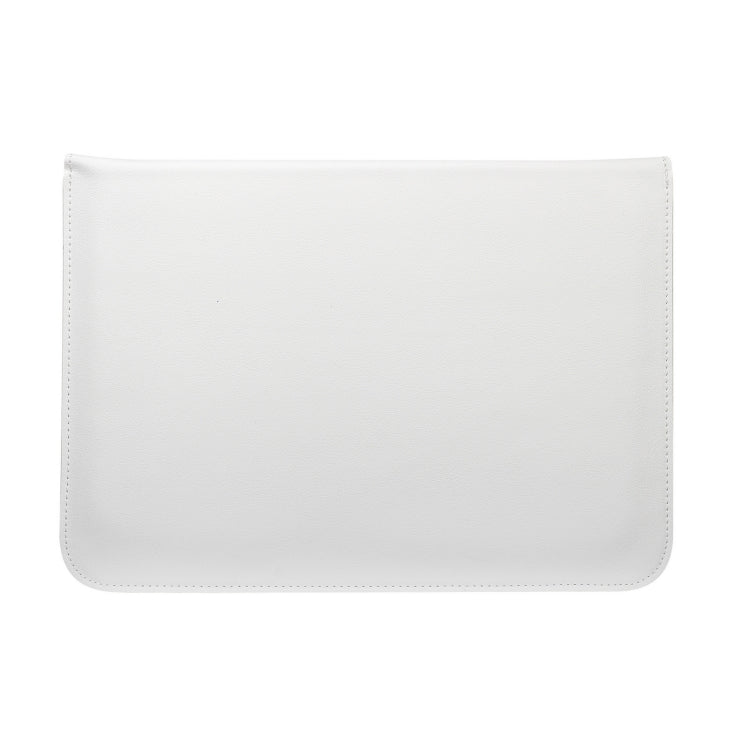 PU Leather Ultra-thin Envelope Bag Laptop Bag for MacBook Air / Pro 15 inch, with Stand Function(White) - free shipping - PMC Jewellery - Order now!