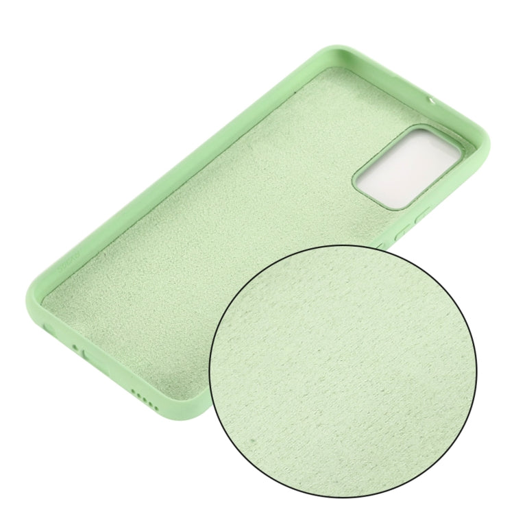 For Samsung Galaxy S20 FE / S20 Lite Pure Color Liquid Silicone Shockproof Full Coverage Case(Green) - Galaxy S20 FE Cases by PMC Jewellery | Online Shopping South Africa | PMC Jewellery | Buy Now Pay Later Mobicred