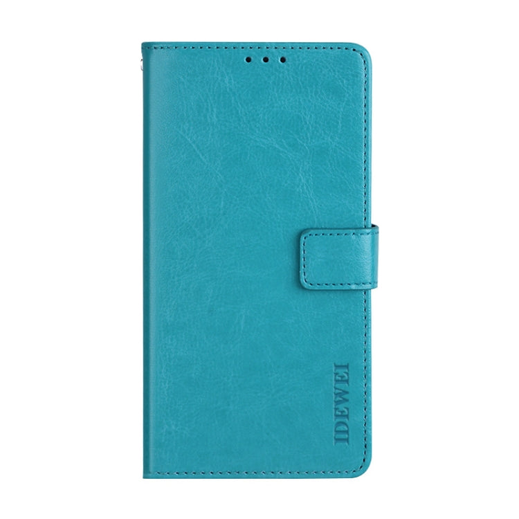 For Cubot Note 20 idewei Crazy Horse Texture Horizontal Flip Leather Case with Holder & Card Slots & Wallet(Sky Blue) - free shipping - PMC Jewellery - Order now!