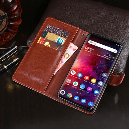 For TCL 10 Pro idewei Crazy Horse Texture Horizontal Flip Leather Case with Holder & Card Slots & Wallet(Rose Red) - More Brand by idewei | Online Shopping South Africa | PMC Jewellery | Buy Now Pay Later Mobicred