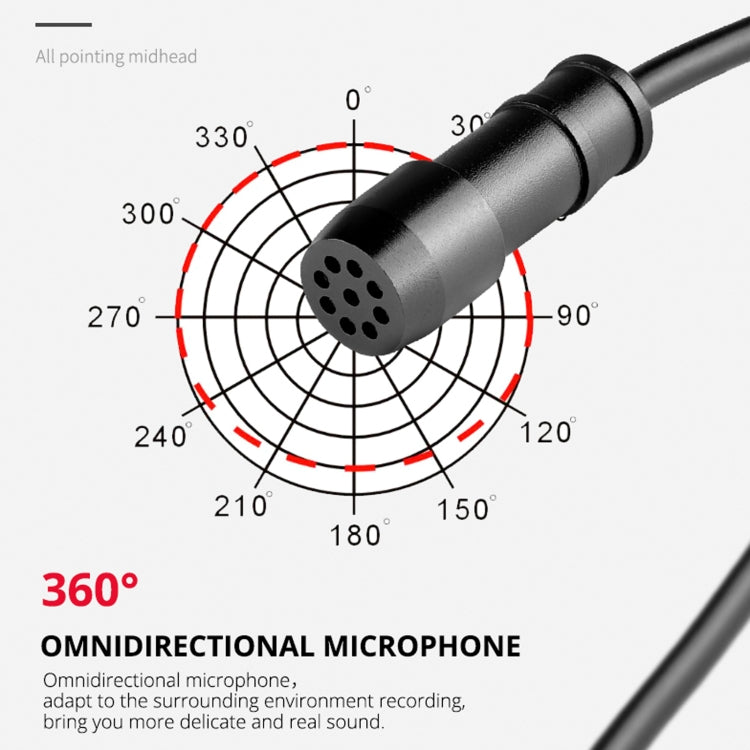 YELANGU MY3 Type-C Interface Live Broadcast Interview Mobile Phone Double Clip Lavalier Microphone, Length: 2.5m - free shipping - PMC TechLife - Order now!