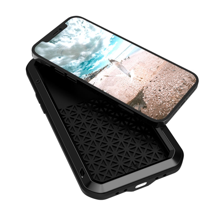 For iPhone 12 Pro LOVE MEI Metal Shockproof Life Waterproof Dustproof Protective Case(Red) - free shipping - PMC TechLife - Order now!