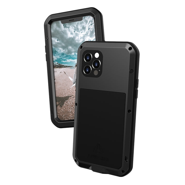 For iPhone 12 Pro LOVE MEI Metal Shockproof Life Waterproof Dustproof Protective Case(Yellow) - iPhone 12 / 12 Pro Cases by LOVE MEI | Online Shopping South Africa | PMC TechLife | Buy Now Pay Later Mobicred