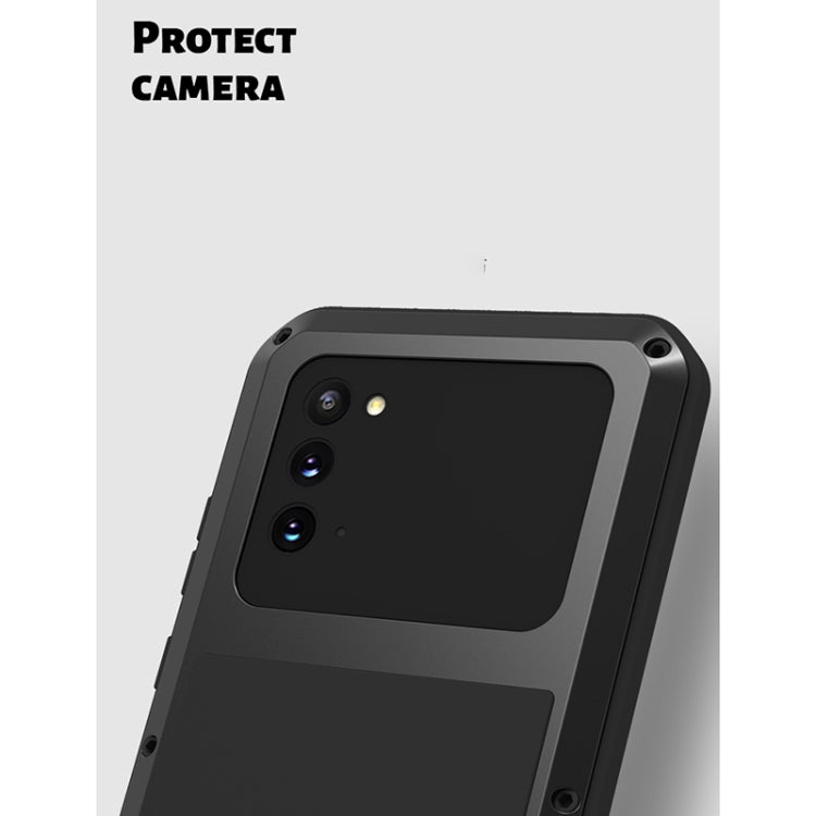 For Samsung Galaxy Note 20 LOVE MEI Metal Shockproof Waterproof Dustproof Protective Case without Glass(White) - Galaxy Note20 Cases by LOVE MEI | Online Shopping South Africa | PMC TechLife | Buy Now Pay Later Mobicred