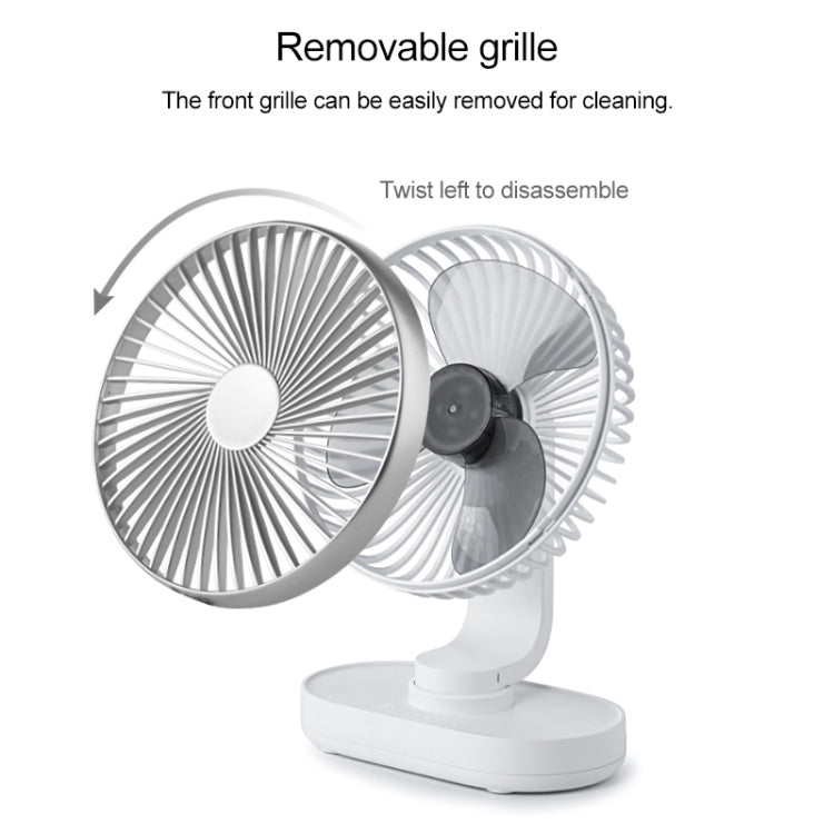 D77 4W Micro USB & USB-C / Type-C Rechargeable Portable Four-speed Adjustable Automatic Head Shaking Desktop Fan(Pink) - free shipping - PMC Jewellery - Order now!