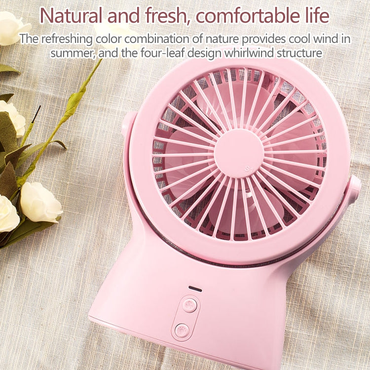 S1 Multi-function Portable USB Charging Mute Desktop Electric Fan Table Lamp, with 3 Speed Control (Pink) - Electric Fans by PMC Jewellery | Online Shopping South Africa | PMC Jewellery | Buy Now Pay Later Mobicred