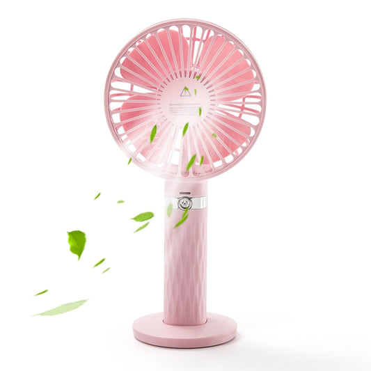 S8 Portable Mute Handheld Desktop Electric Fan, with 3 Speed Control (Pink) - Electric Fans by PMC Jewellery | Online Shopping South Africa | PMC Jewellery | Buy Now Pay Later Mobicred