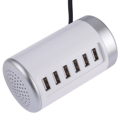 30W 6-USB Ports Charger Station Power Adapter AC100-240V, US Plug(White) - Multifunction Charger by PMC Jewellery | Online Shopping South Africa | PMC Jewellery | Buy Now Pay Later Mobicred