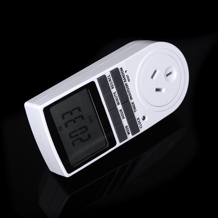AC 240V Smart Home Plug-in Programmable LCD Display Clock Summer Time Function 12/24 Hours Changeable Timer Switch Socket, AU Plug - Energy Saving Timer Socket by PMC TechLife | Online Shopping South Africa | PMC TechLife | Buy Now Pay Later Mobicred
