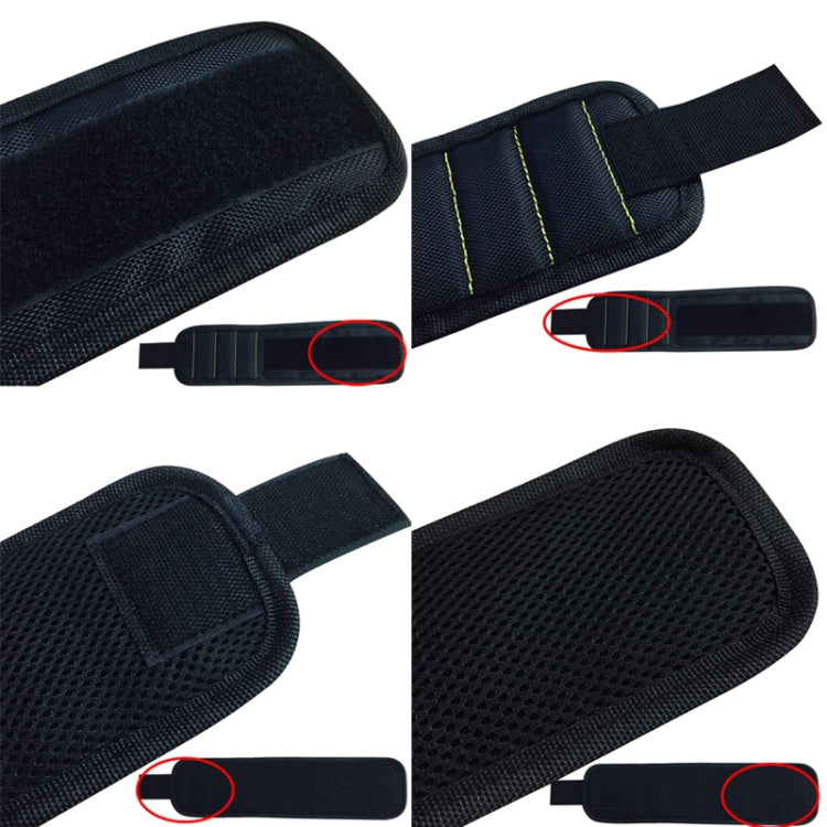 1680D Oxford Cloth Pocket Magnetic Wristband Storage Pockets Tool(Red) - free shipping - PMC TechLife - Order now!