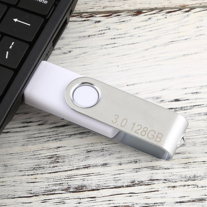 128GB Twister USB 3.0 Flash Disk USB Flash Drive (White) - USB Flash Drives by PMC Jewellery | Online Shopping South Africa | PMC Jewellery | Buy Now Pay Later Mobicred