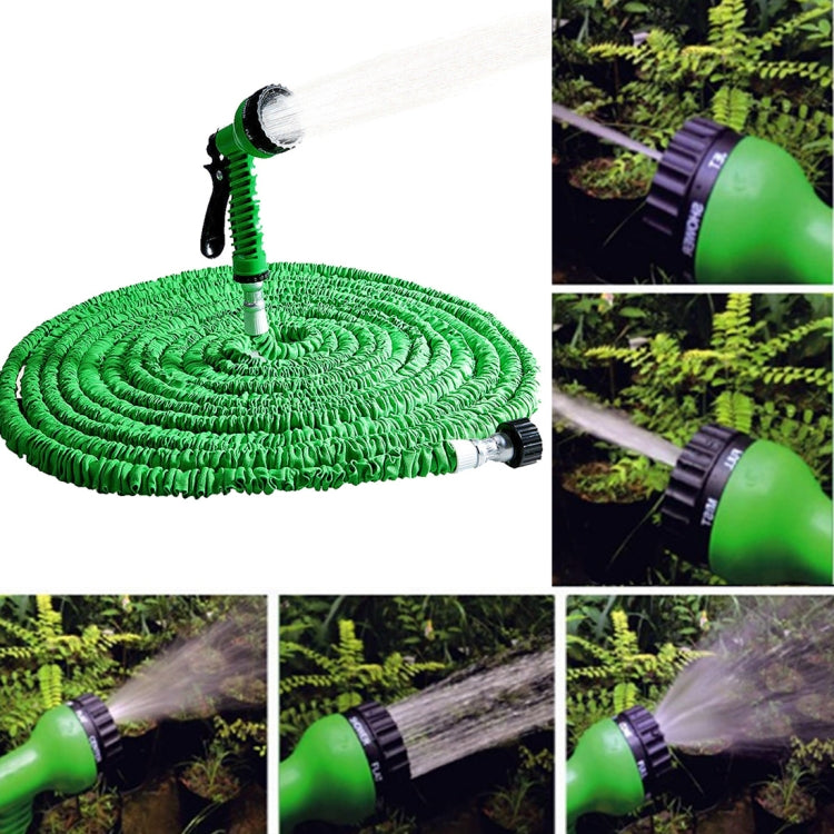 15-45m Telescopic Pipe Expandable Magic Flexible Garden Watering Hose with Spray Gun Set (Green) - Watering & Irrigation by PMC Jewellery | Online Shopping South Africa | PMC Jewellery | Buy Now Pay Later Mobicred