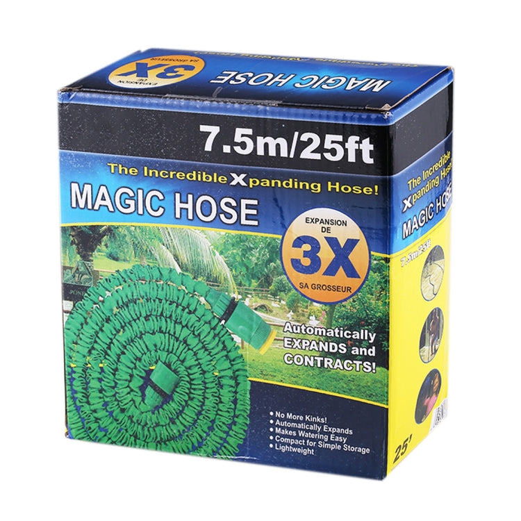 15-45m Telescopic Pipe Expandable Magic Flexible Garden Watering Hose with Spray Gun Set (Green) - Watering & Irrigation by PMC Jewellery | Online Shopping South Africa | PMC Jewellery | Buy Now Pay Later Mobicred