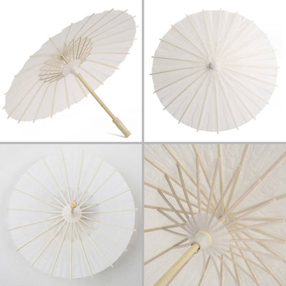 Indoor Aerial Creative Background Layout Corridor Classroom Paper Umbrella Hanging Wall Decoration, Diameter: 60cm(White) - Ornaments by PMC Jewellery | Online Shopping South Africa | PMC Jewellery