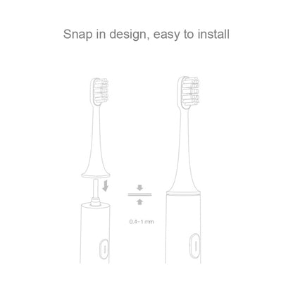 3 PCS Original Xiaomi Mijia Regular Replacement Brush Heads for Xiaomi Ultrasonic Electric Toothbrush (HC6109) - Replacement Brush Heads by Xiaomi | Online Shopping South Africa | PMC Jewellery | Buy Now Pay Later Mobicred