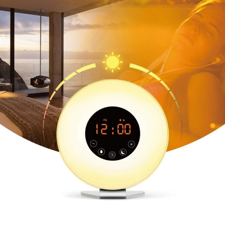 Multi-function Led Touch Intelligent Wake-up Light Alarm Clock with FM Radio - Alarm Clocks by PMc TechLife | Online Shopping South Africa | PMc TechLife | Buy Now Pay Later Mobicred