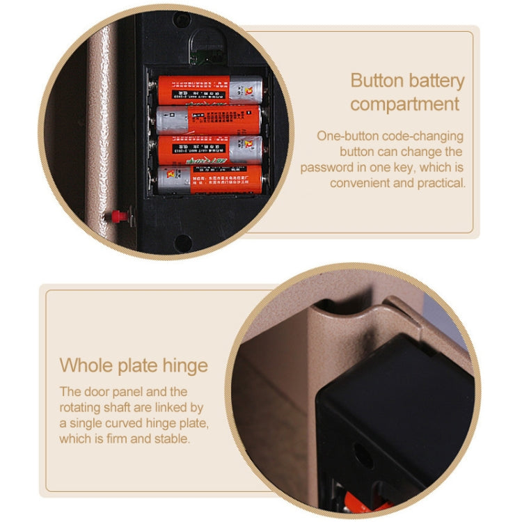 17E Home Mini Electronic Security Lock Box Wall Cabinet Safety Box without Coin-operated Function(Blue) - Safety Box by PMc TechLife | Online Shopping South Africa | PMc TechLife | Buy Now Pay Later Mobicred