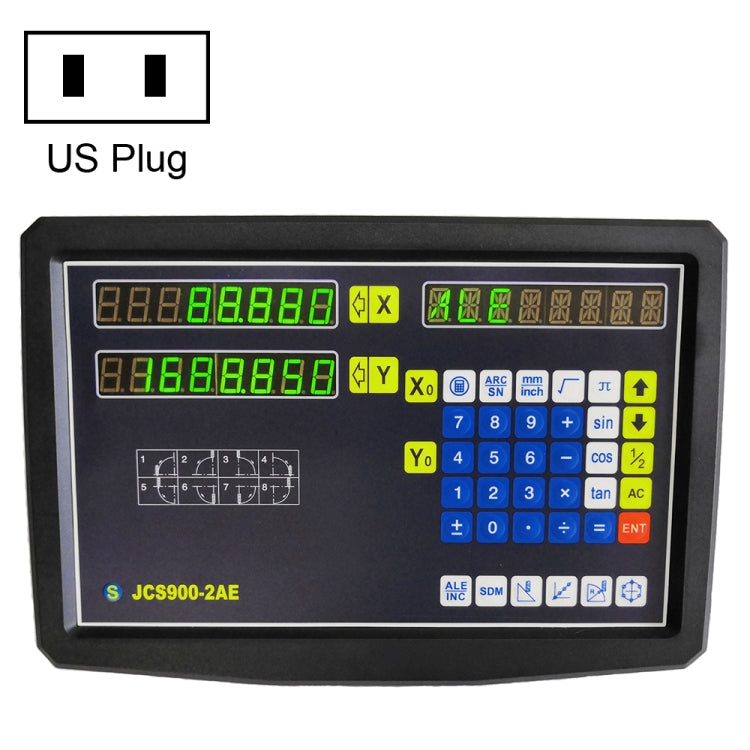 JCS900-2AE Two Axes Digital Readout Display Milling Lathe Machine, US Plug - Digital Multimeter by PMC Jewellery | Online Shopping South Africa | PMC Jewellery | Buy Now Pay Later Mobicred